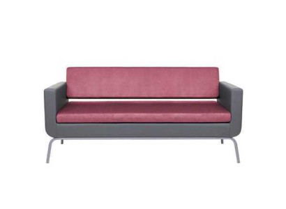 Gray-Pink Three-Seater Luxury 3-Seater High Quality Upholstery Designer Couch